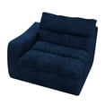 thumbnail image 4 of Aukfa 150" U-Shape Sectional Sofa with Ottoman, 6-Seater Chenille Modular Couch, Free Combination & Side Pockets, Blue, 4 of 10