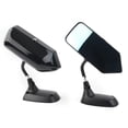 thumbnail image 4 of BFY F1 Style Car Universal Side Mirrors Blue Rearview Mirror Metal Bracket Glossy Black 1Pair, 4 of 12