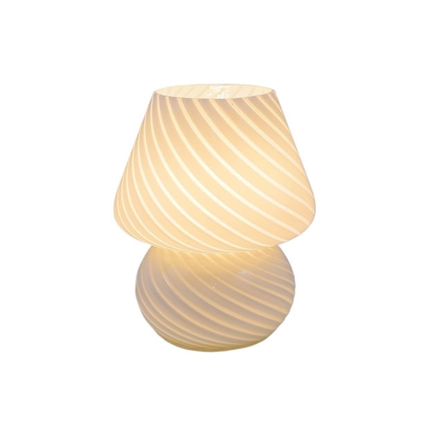 Lámpara de mesa de cristal sencilla for dormitorio, mesita de noche, estudio, decoración