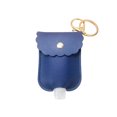 thumbnail image 1 of Jumpingount Botella de viaje de cuero PU Reemplazo portátil con estilo Reutilizable Recargable 30ml Viaje Viaje Titular de llavero con llavero Carteras Azul Jumpingount AP012567-09, 1 of 6