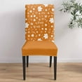 thumbnail image 4 of Dining Chair Covers Set of 6,Fall White Maple Leaf Orange Theme Universal Stretch Kitchen Seat Covers Parsons Chair Protector Slipcover for Home Restaurant Party Decor,Thanksgiving Botanical, 4 of 6