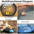 thumbnail image 2 of Small Animals Cage Tent Breathable & Transparent Pet Playpen Pop Open Outdoor/Indoor Exercise Fence Portable Yard Fence for Guinea Pig Rabbits Hamster Chillas Hedgehogs (Bla, 2 of 6