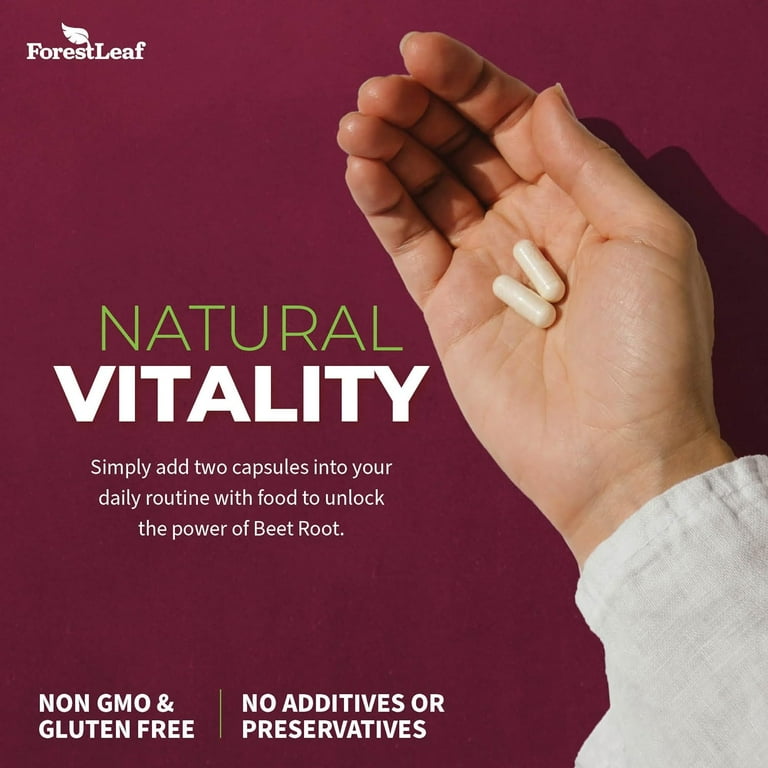 Forest Leaf Organic Beet Root Supplement with Ginger & Grape