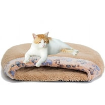Namzi Pet Cat Bed Cat Sleeping Bag Soft Warm Windproof Waterproof Pet Bed House for Dog Cat Kitten Indoor Outdoor(S-Brown)