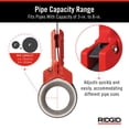 thumbnail image 4 of Llave con mango de tubo RIDGID 42478 STRAPLOCK de 3 a 8 pulgadas, roja, 4 of 9