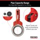 thumbnail image 4 of Llave con mango de tubo RIDGID 42478 STRAPLOCK de 3 a 8 pulgadas, roja, 4 of 9