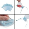 thumbnail image 4 of 50Pcs Sheer Organza Gift Bags Sky Blue Handmade Wedding Favor Gift Wrap Bags with Drawstring 3.54x2.75 Inch Gift Packaging Bags Organza Jewelry Pouches for Potpourri Party Christmas for DIY, 4 of 4