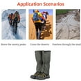 thumbnail image 2 of YIEMEEN Outdoor Travel Leg Gaiters Waterproof Hiking Gaiters Adjustable Snow Boot Gaiters, 2 of 12