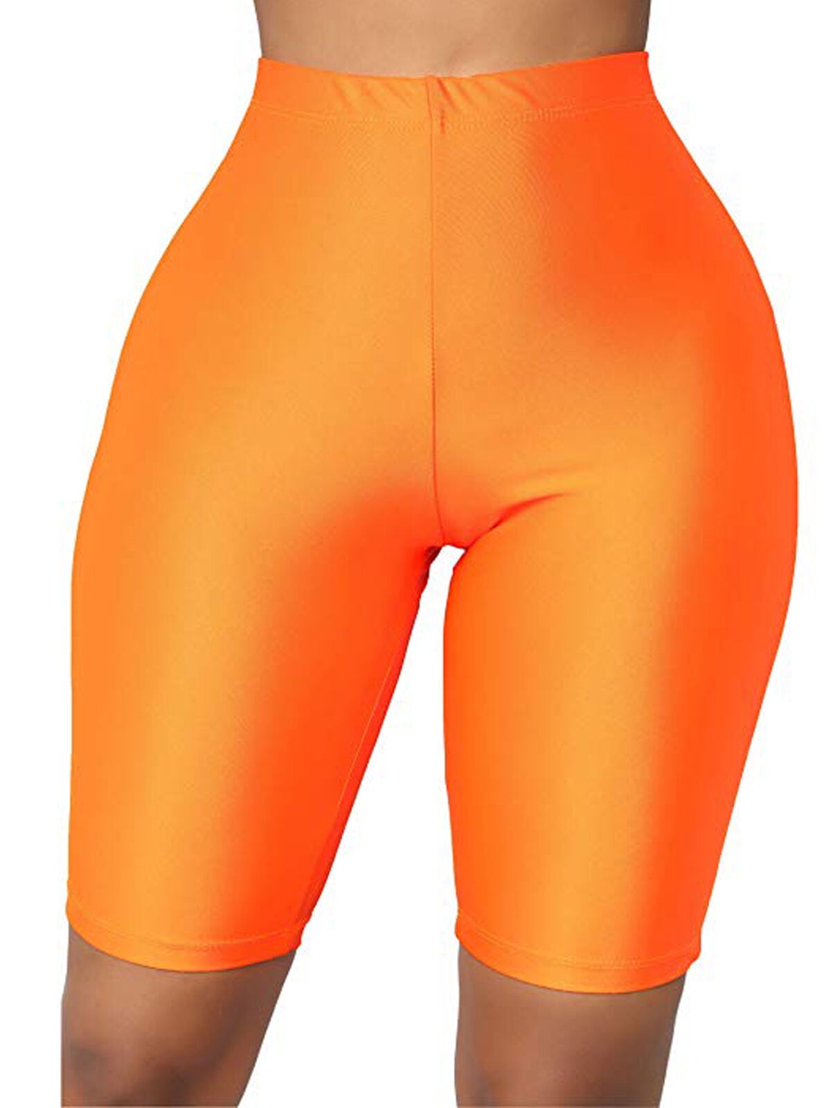 orange biker short