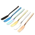 thumbnail image 5 of Cuchillo de mantequilla de acero inoxidable 304 Espátula coreana de mango largo para mermelada y mantequilla Cuchillo occidental para manga pastelera, 5 of 5