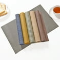 thumbnail image 4 of Placemats PVC Insulation Pads Plates Bowls Tableware Coasters Non-slip Rectangle Mat Home Decor, 4 of 7