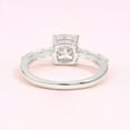 thumbnail image 3 of Cora Jewellery 2.15CT Cushion Cut Moissanite Solitaire Engagement Ring For Women, 18K White Gold, 3 of 5
