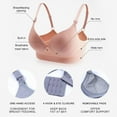 thumbnail image 5 of Nursing Bra for Breastfeeding Maternity Bras Push Up Silk Seamless Pregnancy Bralette Underwear, 5 of 7