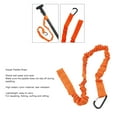 thumbnail image 3 of Nylon Kayak Paddle Rope Leash With Elastic Coiled Straps For Canoe, Boat, Surf Board, Fishing Rod, 3 of 8