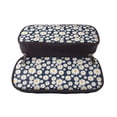 thumbnail image 5 of Lsque Daisy Floral Printed Big Capacity PU Leather Pencil Case Large Pencil Pouch Stationery Pen Bag Pencil Holder for Teen, 5 of 6