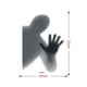thumbnail image 1 of Pegatinas de pared de Halloween, silueta de fantasma femenino, pegatinas de ventana de Halloween, pegatinas de decoración de pared de terror con ambiente festivo, 1 of 6
