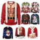 thumbnail image 2 of Jersey de fiesta de Navidad para hombre, sudaderas de cuello redondo con estampado muscular, ropa de regalo de Navidad, atuendo de pareja, ropa de calle de gran tamaño divertida, 2 of 4
