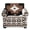 Aztec Tribal Geometric, variant on FKELYI Stretch Armchair Slipcover 2 Pcs Couch Covers Blue Floral Ribbon Print Anti-Dust Furniture Protector Washable Spandex Sofa Cover with Individual Cushion Cover