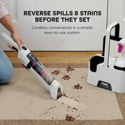Shark StainForce Cordless Spot, Stain, Odor Portable Cleaning System, for Carpets, Area Rugs, Upholstery, Stairs, with Storage Caddy, Accessories,Size Cleaning Solution, HX100 White