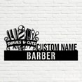 thumbnail image 4 of Handmadetneonsign Barber Metal Nameplate, Barber Desk Name Plate, Barber Desk Nameplate, 4 of 4
