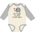 thumbnail image 3 of Inktastic Oma and Opa Love Me Boys or Girls Long Sleeve Baby Bodysuit, 3 of 5