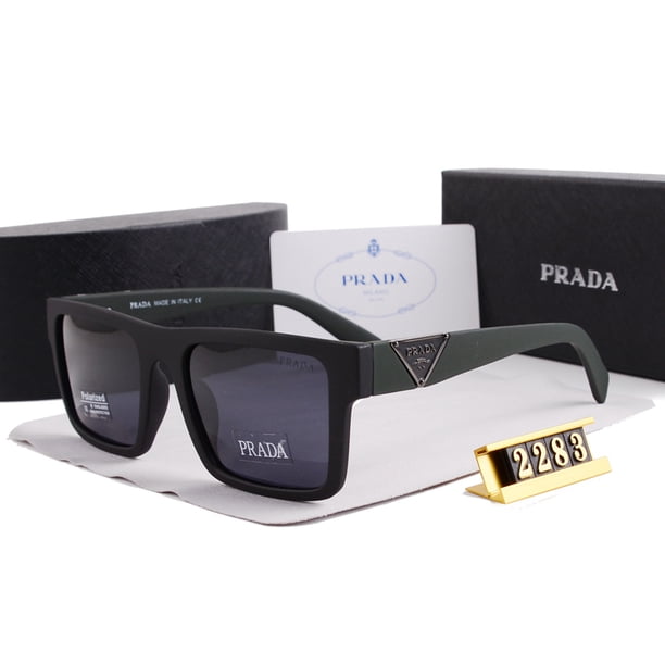 2023 Nueva Versión Coreana Gafas De Sol De Moda Para Mujer , Gama Alta Para Hombres , PRADAes De Cara Grande Resistentes A Los Rayos UV Para Conducir , UV400