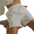 thumbnail image 5 of Diconna Women Solid Color Shorts, Adults Casual Style Pants with Slant Pockets, 5 of 5