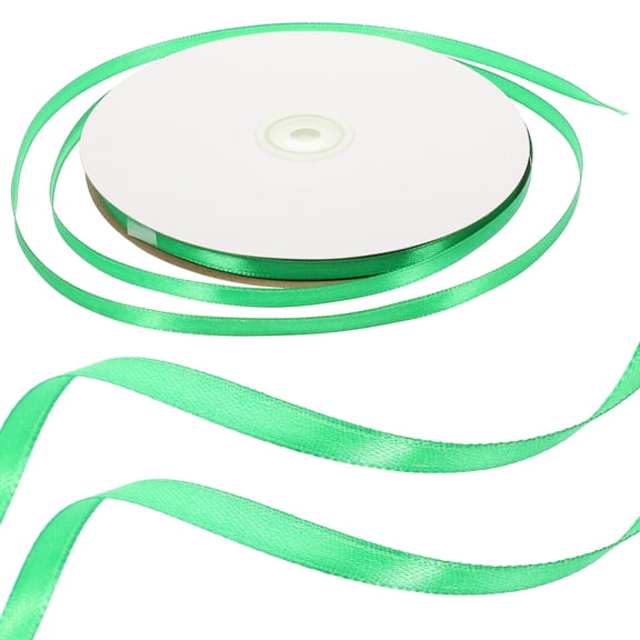 ETEREAUTY Soft Green Ribbon for Wrapping, Crafting, Handmade Decorations, Party Supplies and Projects
