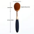 thumbnail image 6 of Oval Foundation Brush Large Toothbrush makeup brushes Fast Flawless Application Liquid Cream Powder Foundation, 6 of 13