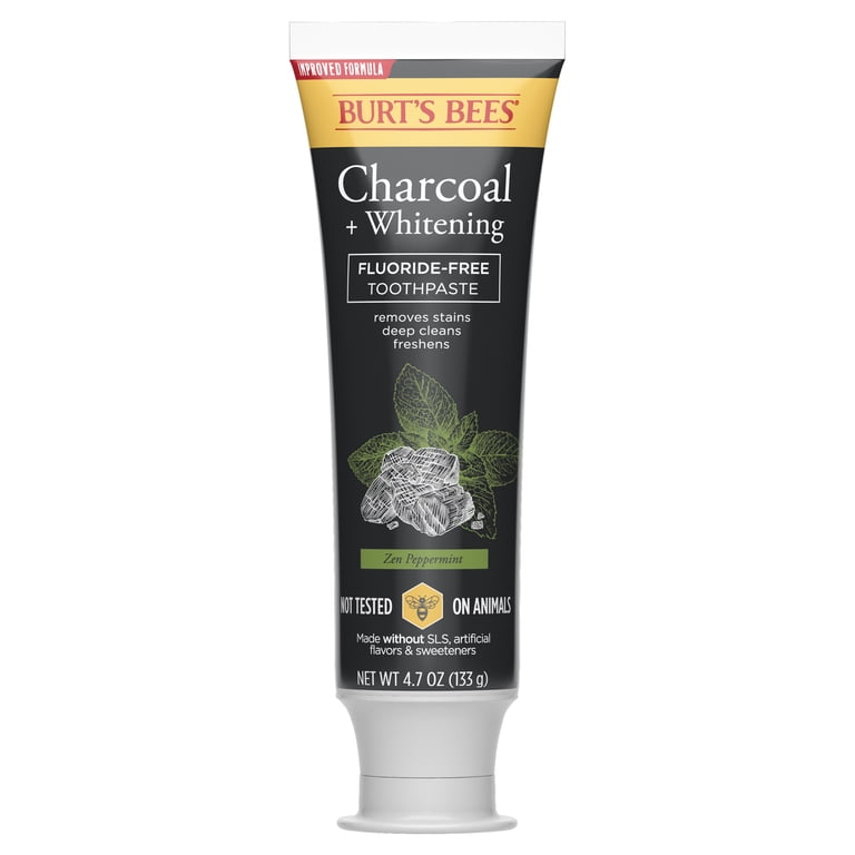 Burt's Bees Fluoride-Free Charcoal Toothpaste, Zen Peppermint, 4.7 oz photo 3