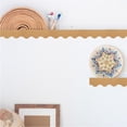 thumbnail image 6 of Scheam 1 Roll Bulletin Board Border,3.9inch x 49.2ft Wavy Corrugated Paper Border,Scalloped Rolled Border Trim,for DIY Crafts Project Classroom Offices Birthday Party Decor (Brown), 6 of 7