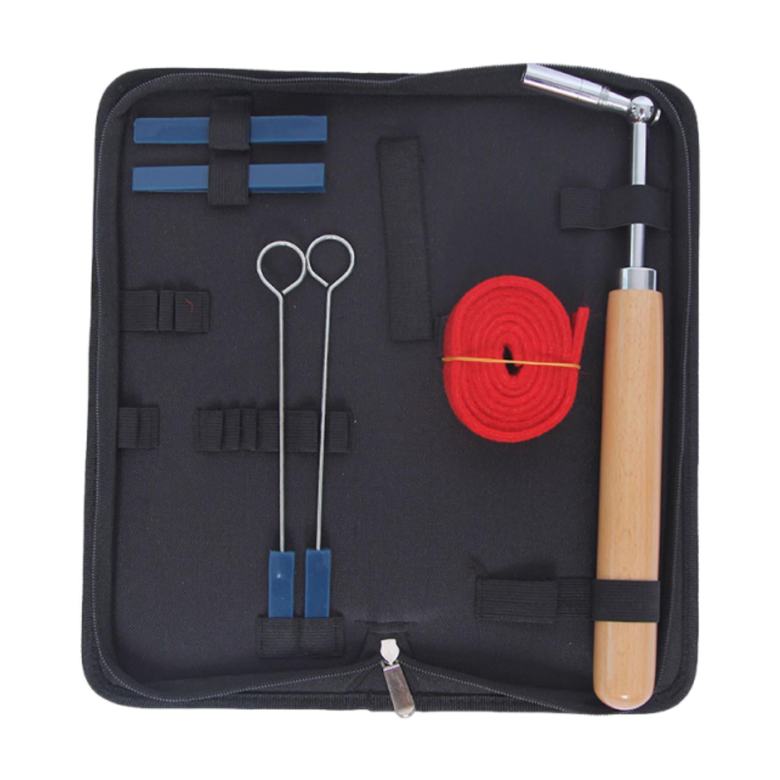 LeeQinersw 7 Pieces Piano Tuning Kit Portable Practical Piano Tuner Tools Professionals
