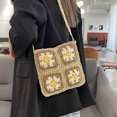 thumbnail image 3 of Bolso Hombro Hobo Crossbody Playa Paja Crochet para Mujer, 3 of 9