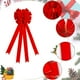 thumbnail image 5 of Lazos Navideños Colgantes Rojos de Tela para Decorar El Árbol de Navidad, Puertas, Paredes y Fiestas | 43,3 X 11,8 Pulgadas, 5 of 7