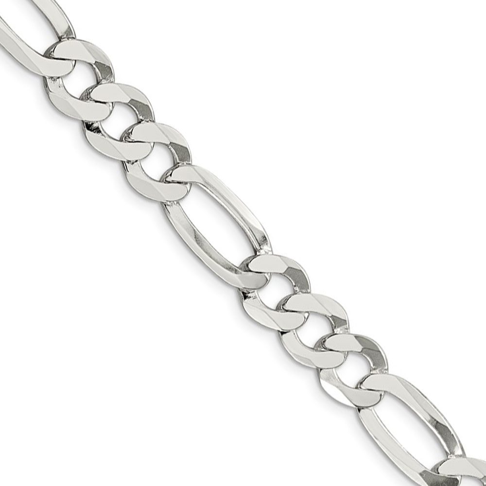 Flat Figaro Chain Necklace, 20 Inch 