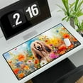 thumbnail image 3 of Welcome Spring Summer Afghan Hound Portrait Flower Blue Sky Desk Mat Full Keyboard Mouse Pad Dog Lover Large Mousepad - 12001, 3 of 5