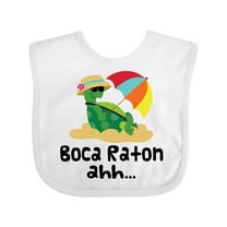 Inktastic Boca Raton Florida Girls Baby Bib