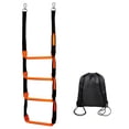thumbnail image 2 of Reinforced Rope Ladder, 3-4-6 Step Climbing Ladder for Kayak Inflatable Boat Motor Yacht, Wooden Dock Boarding Accessory, 2 of 6
