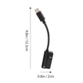 thumbnail image 3 of 1 Set 2pcs Tipo-C a adaptadores de 3,5 mm Adaptadores de auriculares 2 en 1 convertidores, 3 of 5