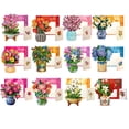 thumbnail image 2 of Freshcut Paper Pop-Up Greeting Cards, 6x6 Inch Mini Paper Flower Bouquets, 12 Count Assortment, Multicolor Floral Occasion Cards, Blank Inside, Pop-U, 2 of 9
