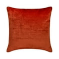 thumbnail image 3 of The HomeCentric Decorative Rust 12"x12" (30x30 cm) Throw Pillows, Velvet Double Side, Linen & Top Zipper Throw Pillows For Couch, Solid Pattern Modern Style - Velvet Rust Jules, 3 of 10