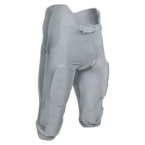 CHAMPRO Bootleg 2 Integrated Poly/Spandex Football Game Pants, Youth Medium, Silver
