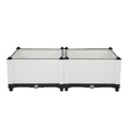 thumbnail image 4 of Tcbosik 2 Pack Raised Garden Bed with Legs, Outdoor Planter Box for Lawn, Patio, Backyard to Grow Flowers, Herbs & Vegetables, White, 4 of 10