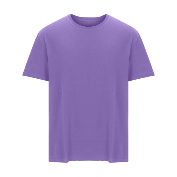 Men's Cotton Short Sleeve T-Shirts Moisture Wicking Crewneck Shirts Plus Size Running Workout Oversized Tops