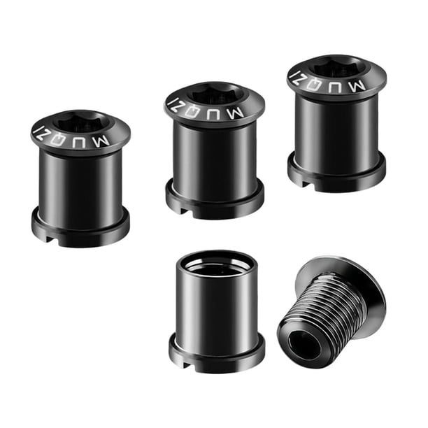 Tornillos para plato de bicicleta Zulema Aleación de titanio 105-14 mm negro