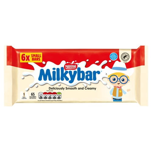 Milkybar White Chocolate Kid Bar Multipack 6 x 12g, British Import (Pack of 3)
