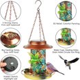 thumbnail image 3 of sruoe Bird Feeder, Hanging Bird Feeders Outdoor, Weatherproof Open Platform Bird Feeders, Decoration Wild Feeders for Outside, Garden, Patio, Yard, Deck, Metal, 3 of 5
