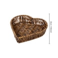 thumbnail image 2 of Heart-Shaped Woven Storage Basket for Stylish Decorative Home Organization and Versatile Desktop Storage Nursery Decor Aesthetic Handmade Gift Bin 10 Inch, 2 of 5