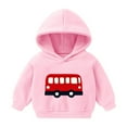 thumbnail image 2 of Frostluinai Kids Hoodies Toddler Girls Sweatshirts Little Boys Pullover 2-7Y Navy Blue Pink Red Yellow Long Sleeve Warm Fleece Hoodies, 2 of 6