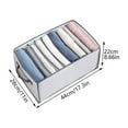 thumbnail image 2 of POINTERTECK Pants Clothes Storage Artifact Clothing Separation Sorting Box Dormitory Bedside Wardrobe Storage Basket Foldable, 2 of 12